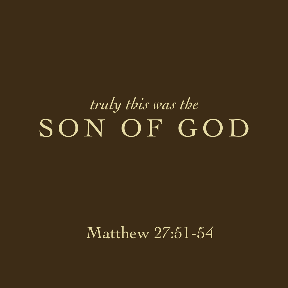 Truly This Was the Son of God
