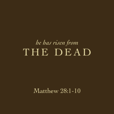 He Has Risen from the Dead